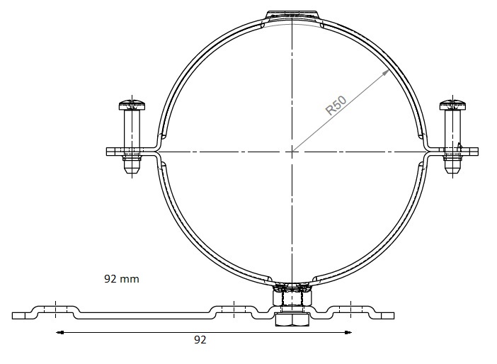 Burgerhout TwinSafe Bracket 100 White thumbnail