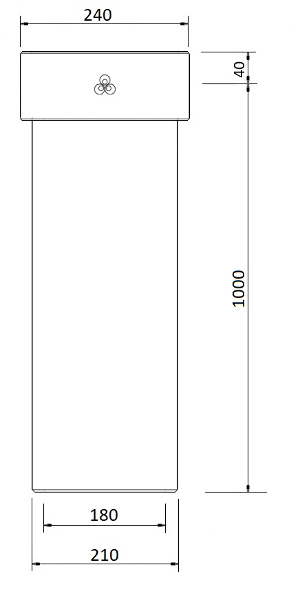 EasyAir Extension EPP 180 L=1000 thumbnail