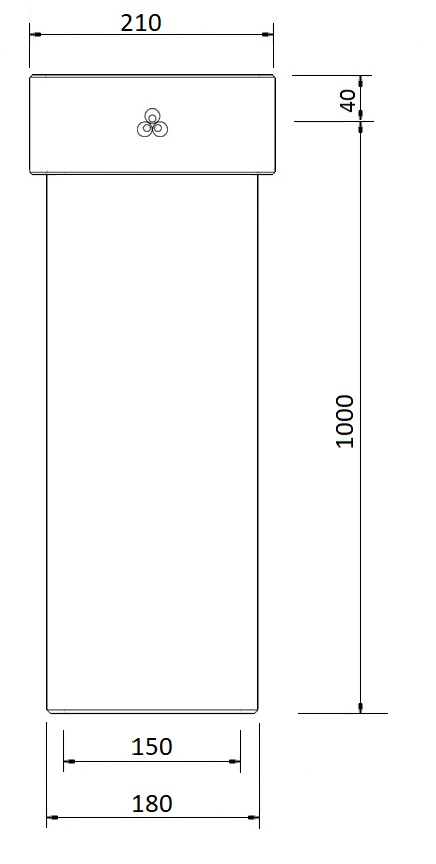 EasyAir Extension EPP 150 L=1000 thumbnail