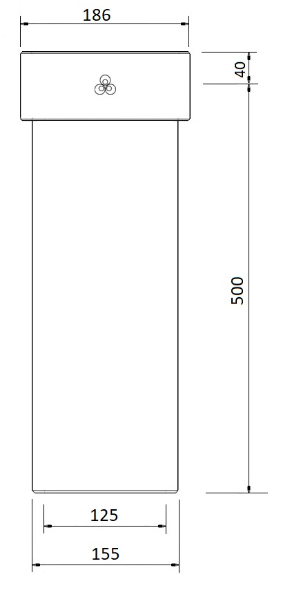 EasyAir Extension EPP 125 L=500 thumbnail