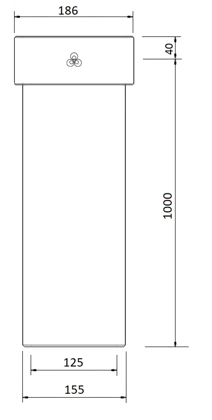 EasyAir Extension EPP 125 L=1000 thumbnail