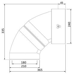 EasyAir Elbow EPP 180 90° thumbnail