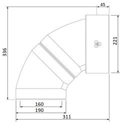 EasyAir Elbow EPP 160 90° thumbnail