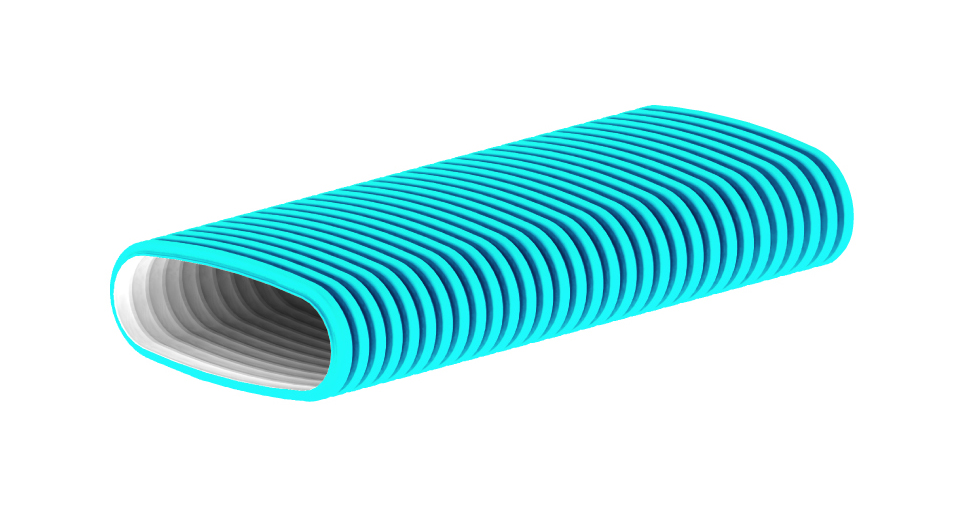 Hybalans+ Ducting flex 132×52 L=20M Blue thumbnail