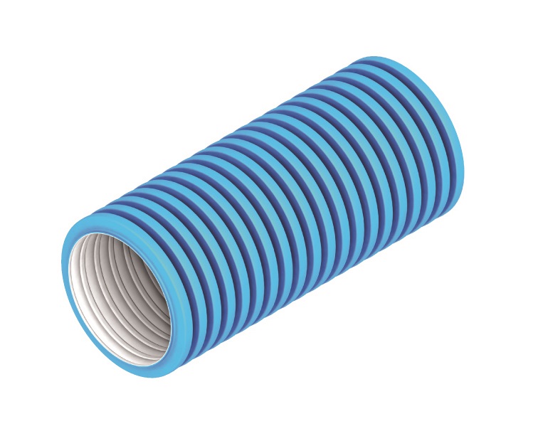 Hybalans+ Flexibel kanaal 92 L=50M Blauw