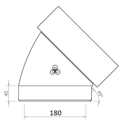 EasyAir Elbow EPP 180 45° thumbnail