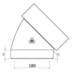 EasyAir Elbow EPP 180 45° thumbnail