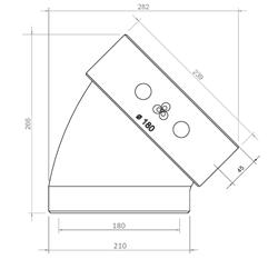 EasyAir Elbow EPP 180 45° thumbnail