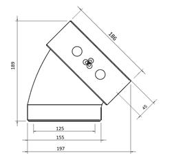EasyAir Elbow EPP 125 45° thumbnail