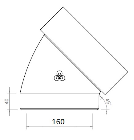 EasyAir Elbow EPP 160 45° thumbnail