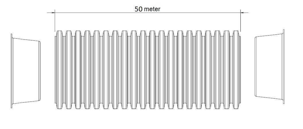 Hybalans+ Ducting flex 92 L=50M Blue thumbnail
