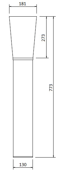 Burgerhout Flue pipe SST 130 + diffuser thumbnail