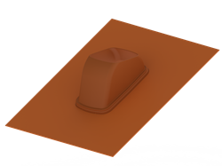 DX Pitched Roof Flashing 25-55° Terra thumbnail