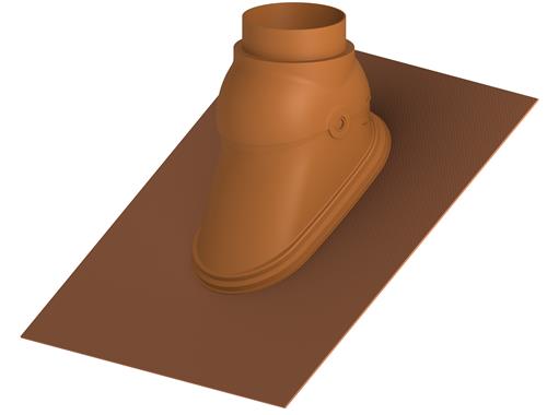 Burgerhout FX Easy Doorvoerpan kit Terracotta