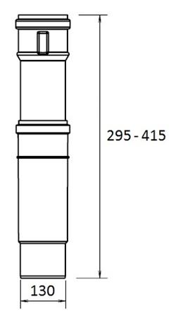 Twinline Adjuster PP 130 L=295-415 thumbnail
