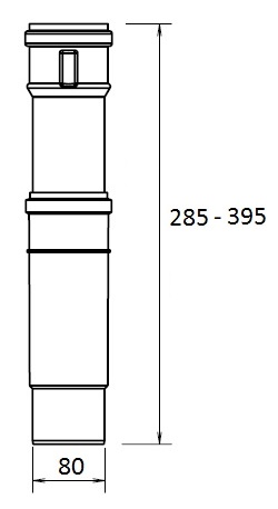 Twinline Adjuster PP 80 L=285-395 thumbnail