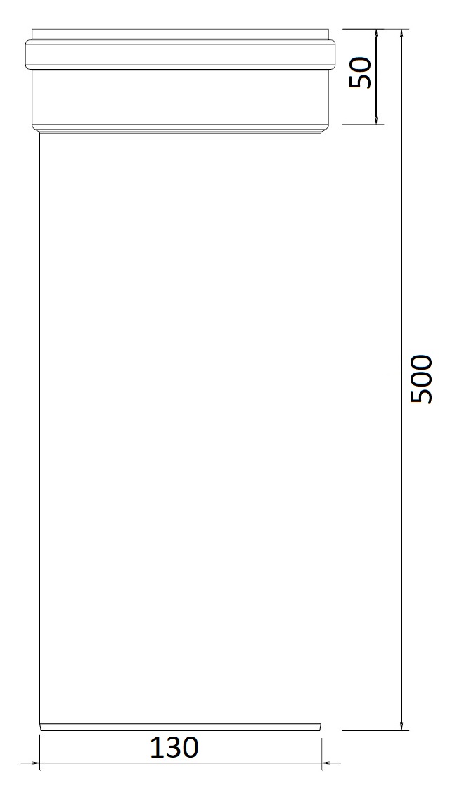 Twinline Extension PP 130 L=500 thumbnail