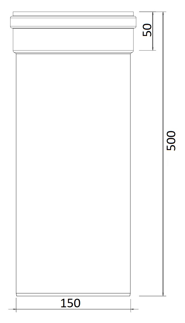Twinline Extension PP 150 L=500 thumbnail