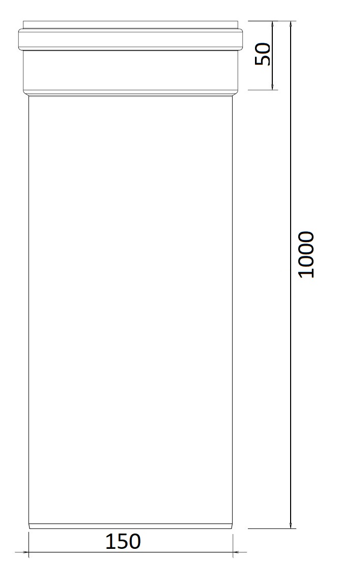 Twinline Extension PP 150 L=1000 thumbnail