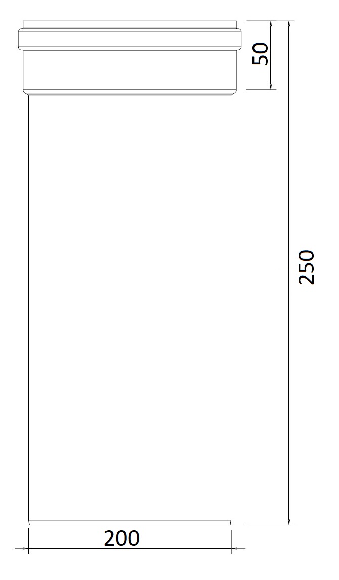 Twinline Extension PP 200 L=250 thumbnail