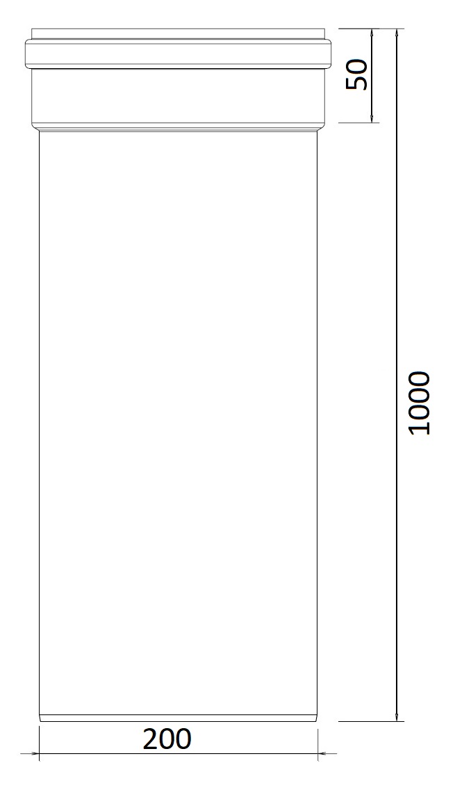 Twinline Extension PP 200 L=1000 thumbnail