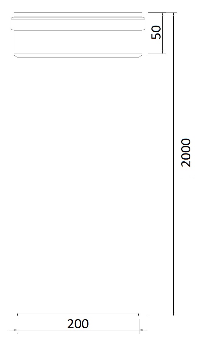 Twinline Extension PP 200 L=2000 thumbnail