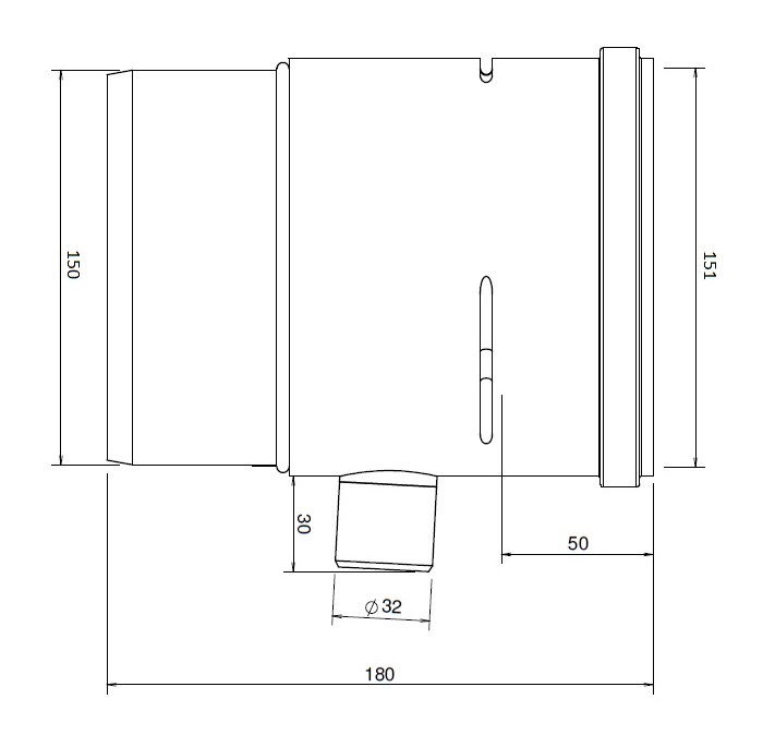 Twinline Condensate trap horizontal/vertical PP 150 thumbnail
