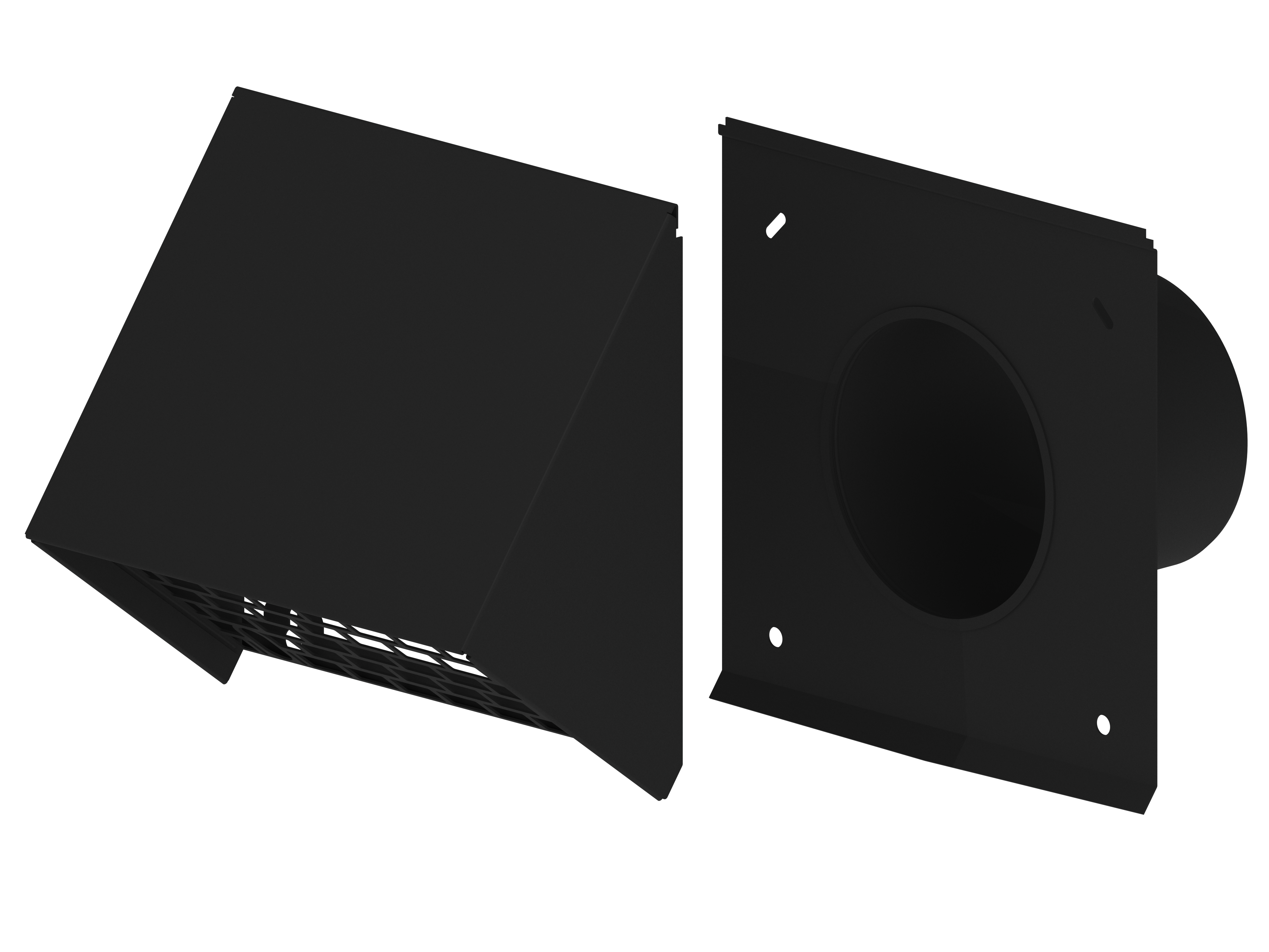 Wall terminal Ventilation 160 Black thumbnail