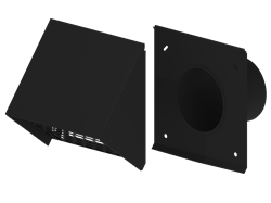 Wall terminal Ventilation 160 Black thumbnail