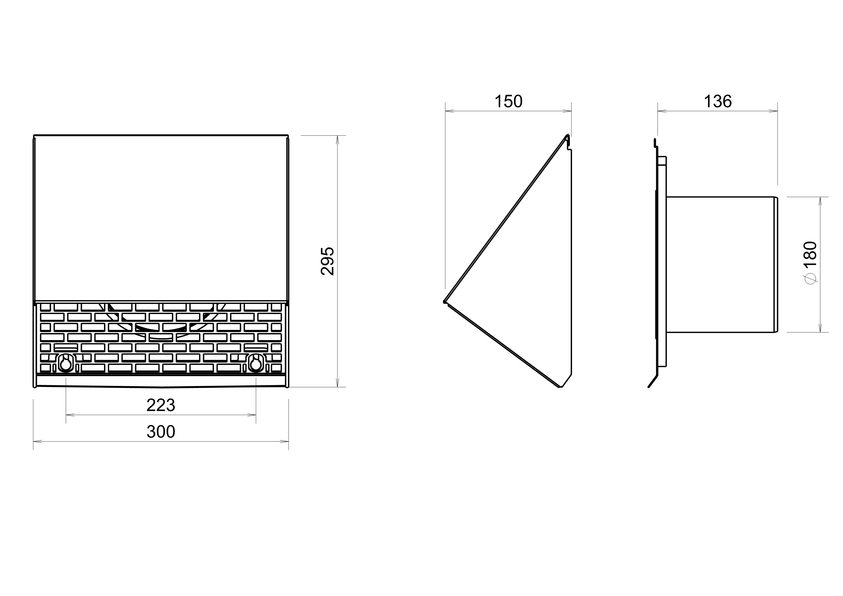 Wall terminal Ventilation 180 White thumbnail