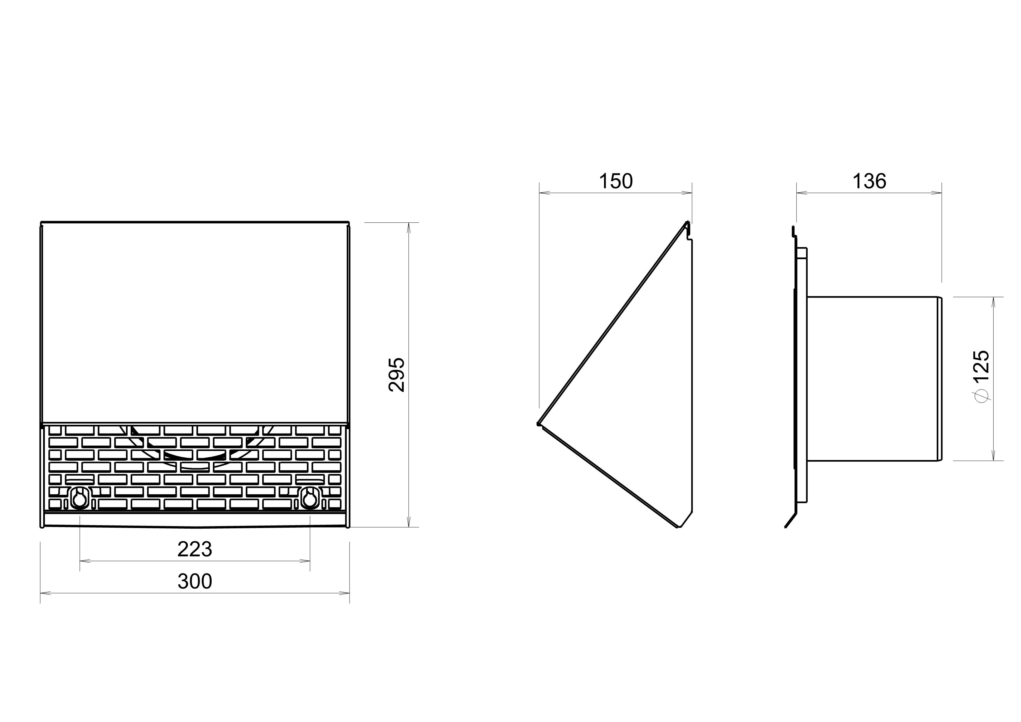 Wall terminal Ventilation 125 Natural thumbnail