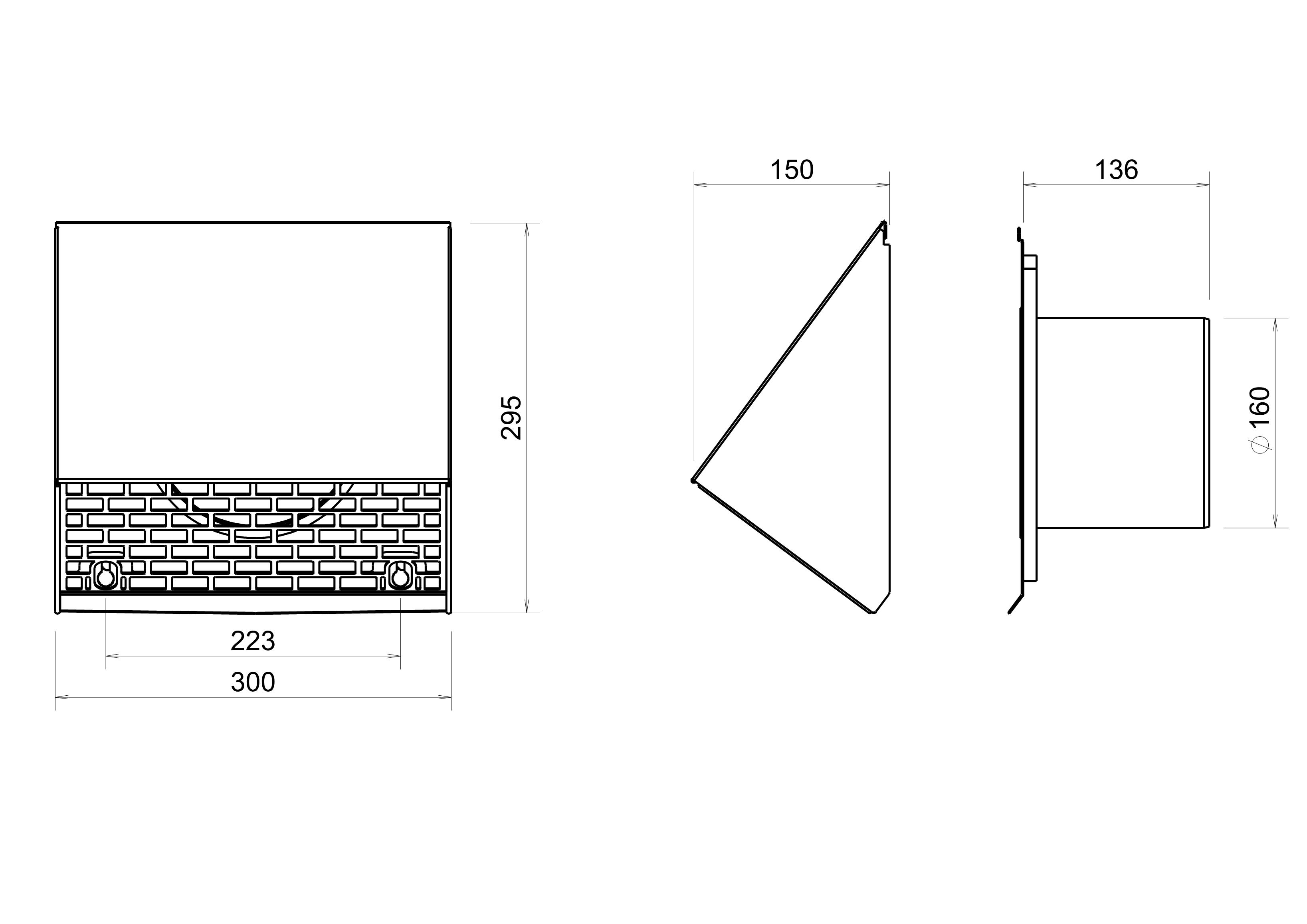 Wall terminal Ventilation 160 Terra thumbnail