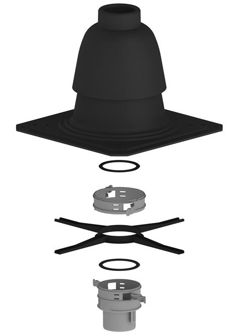 Burgerhout Schoorsteenkap Flex set
