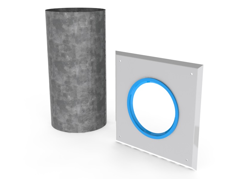 Burgerhout Flexline Muurplaat