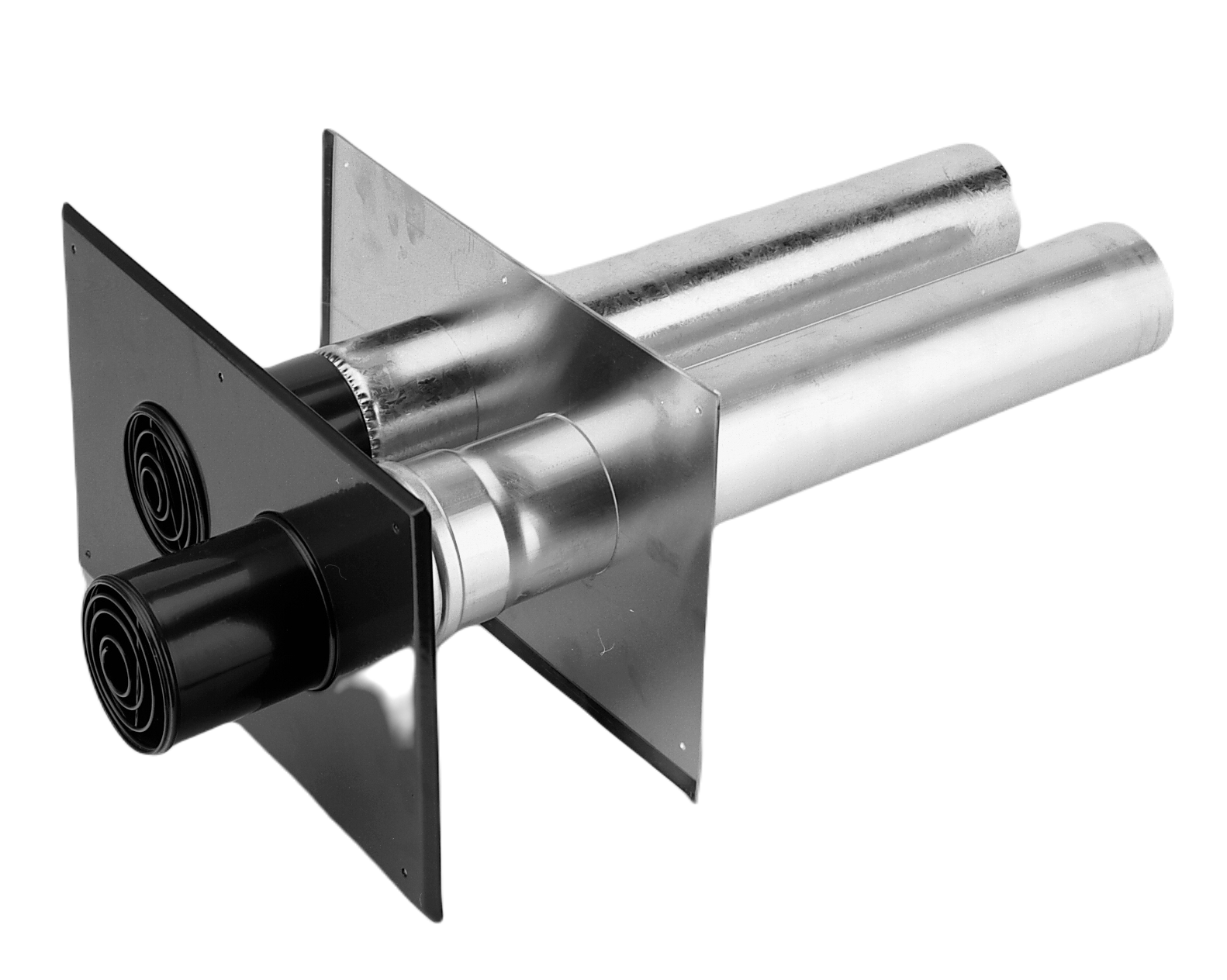 Wall terminal twin pipe AL 80-80 thumbnail