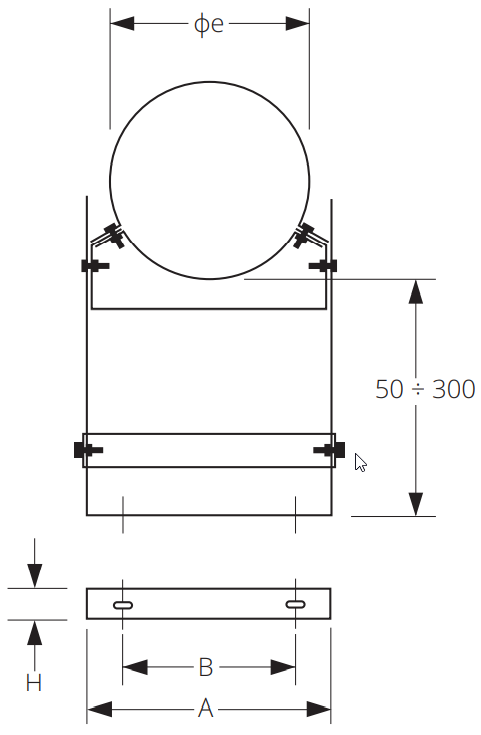 Burgerhout Adjustable wallband DP130/SPG180 thumbnail