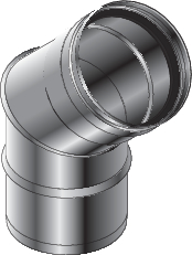 Burgerhout SPG Elbow 45°