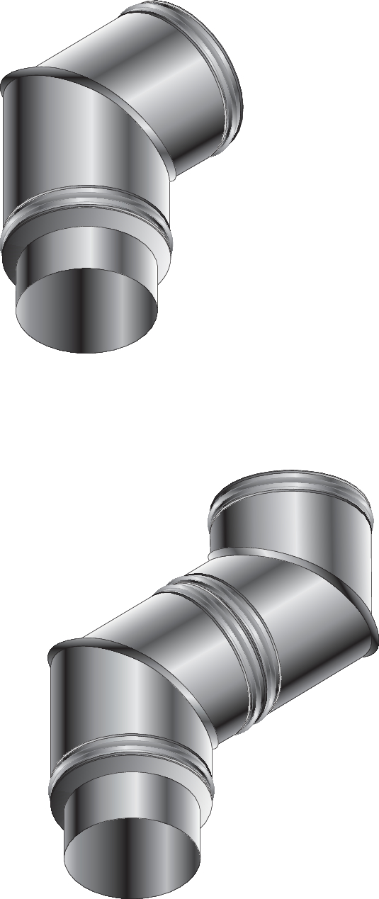 Burgerhout DP25 Elbow 45°