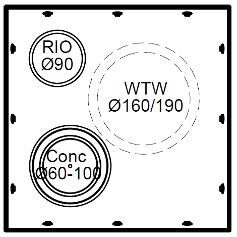Mini-Delta Dakbeschotplaat O 40-49° luchtdicht thumbnail