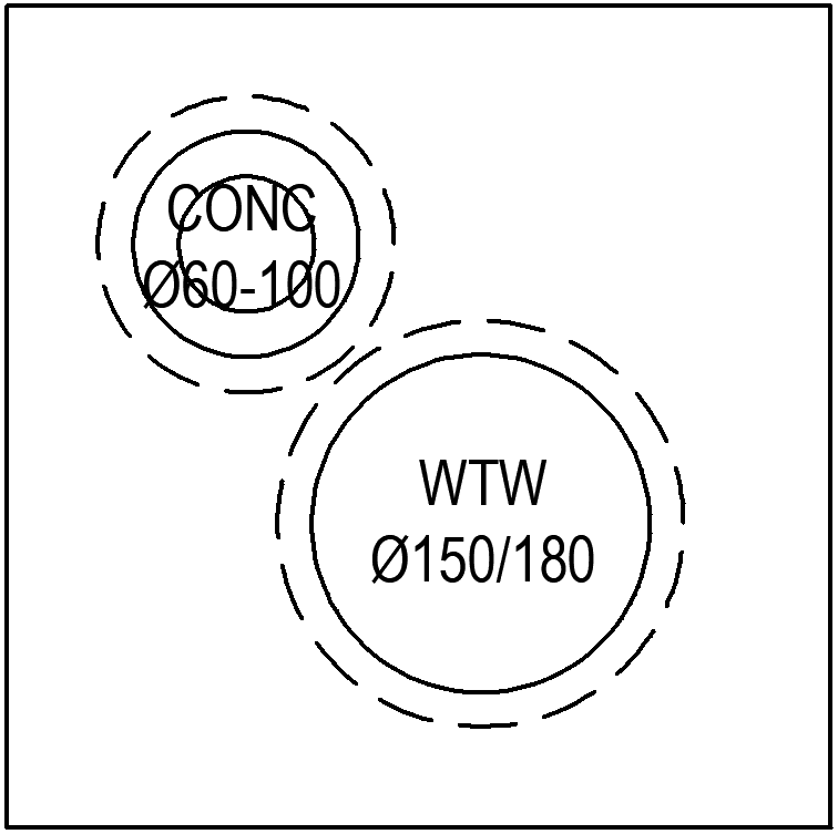Mini-Delta Dakbeschotplaat type  H 20-29° luchtdicht, zonder riool thumbnail