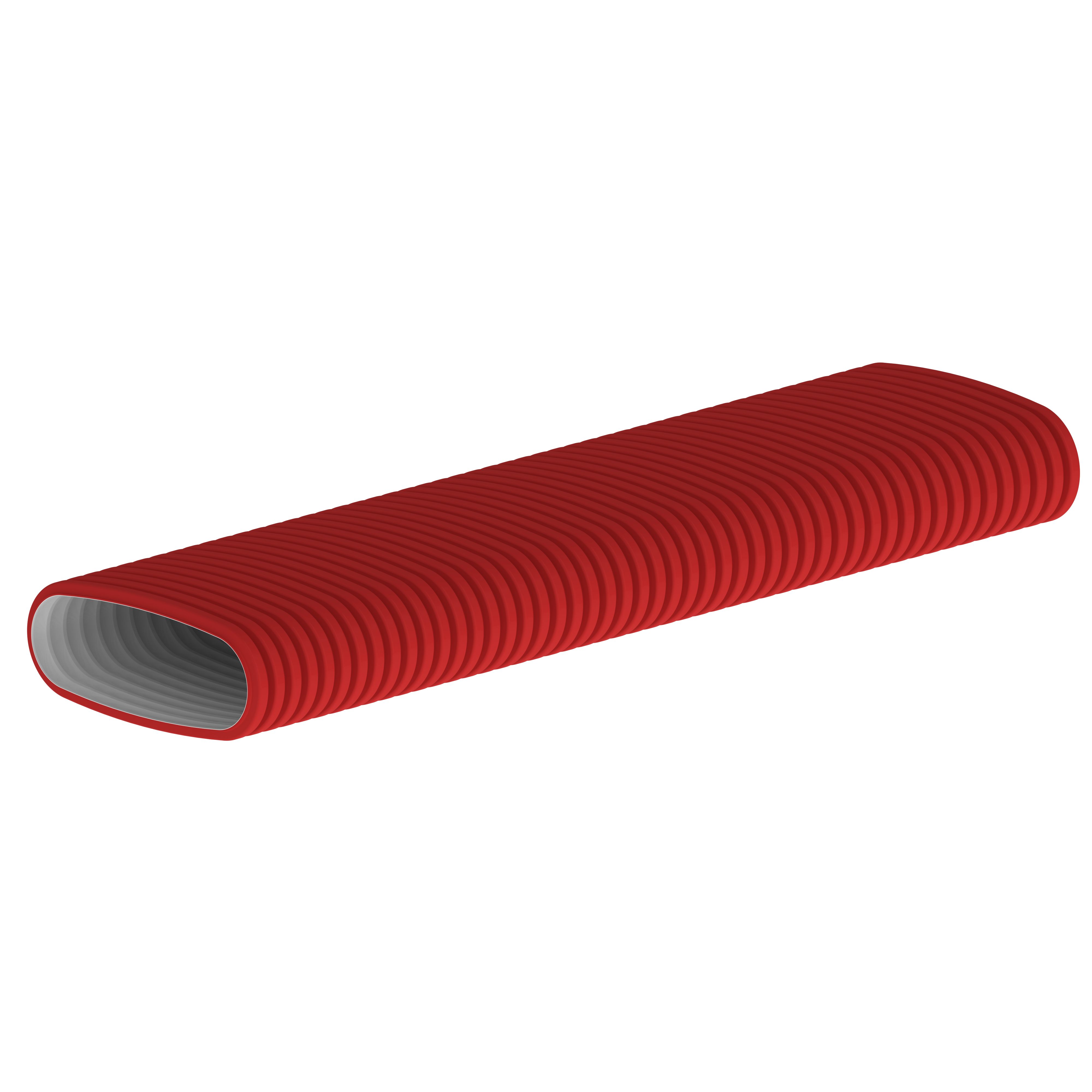 Hybalans+ Flexibel kanaal 132x52 L=20M Rood