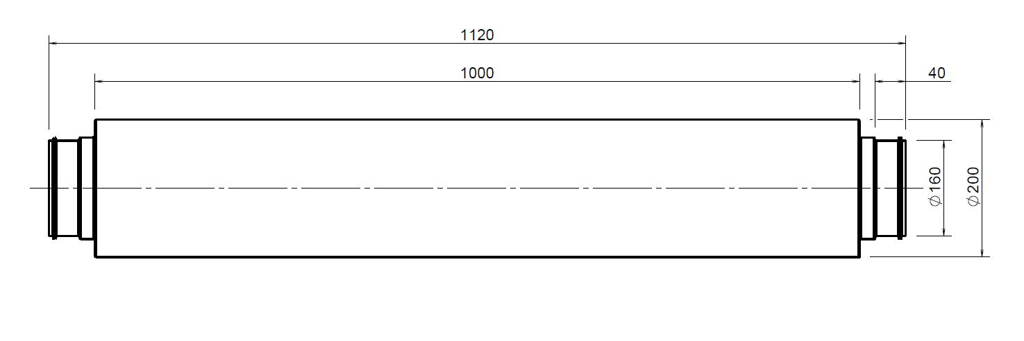 EasyAir Sounddamper Semi-Flexible 160 L=1000 thumbnail