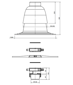 Flexline Chimney cap kit PP 80 thumbnail