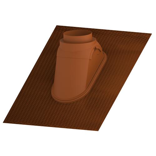 Burgerhout DX Easy Doorvoerpan kit Terracotta