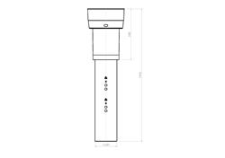 EasyAir Roof Terminal Isolated EPS 180/200 Black thumbnail