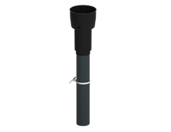 EasyAir Roof Terminal Isolated EPS 125 Black thumbnail