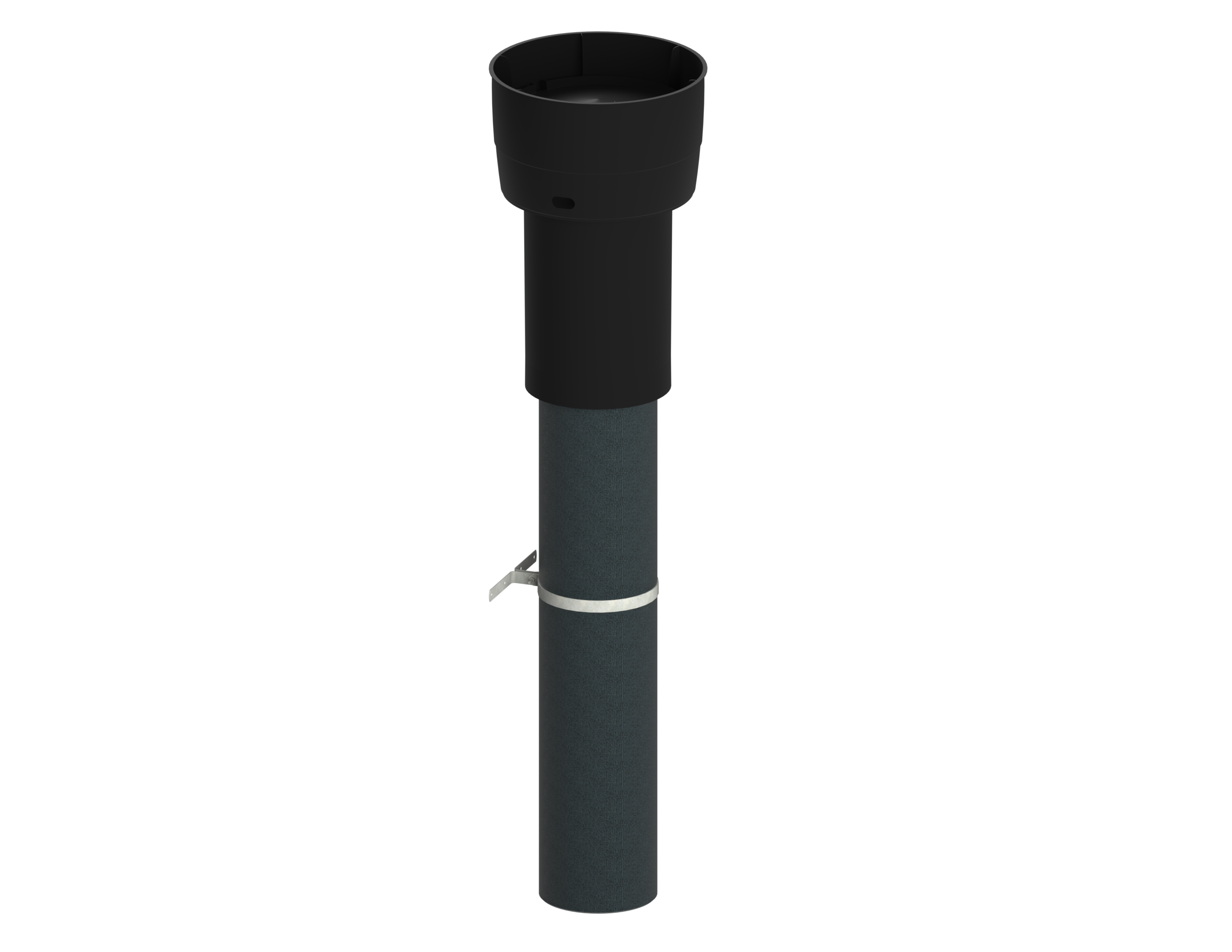 EasyAir Roof Terminal Isolated EPS 160 Black thumbnail