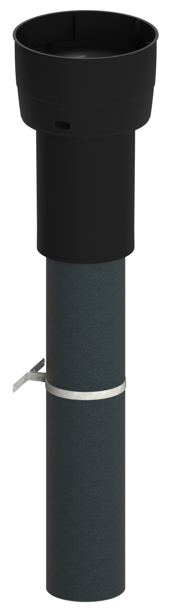 EasyAir Dakdoorvoer geïsoleerd EPS 160 Zwart