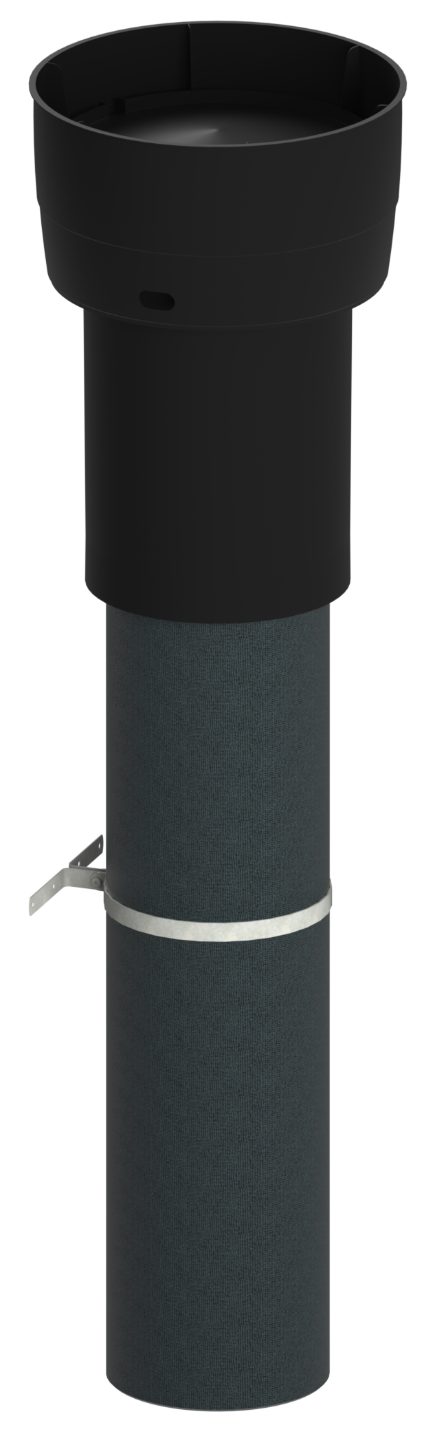 EasyAir Dakdoorvoer geïsoleerd EPS 180/200 Zwart