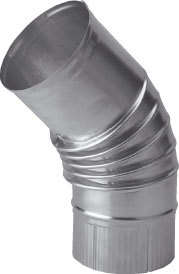 Burgerhout Dunwandig Aluminium (NEN7203) Bocht 45°
